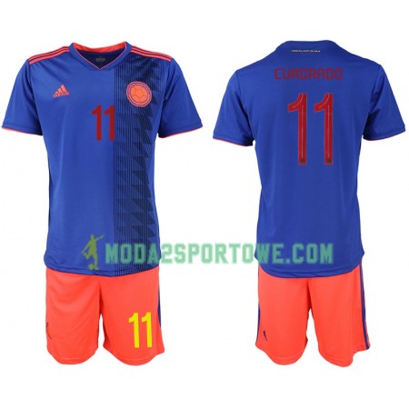 Koszulka Kolumbia CUADRADO 11 Dziecięcy Wyjazdowe Stroje Piłkarskie Copa América 2019 Krótki Rękaw